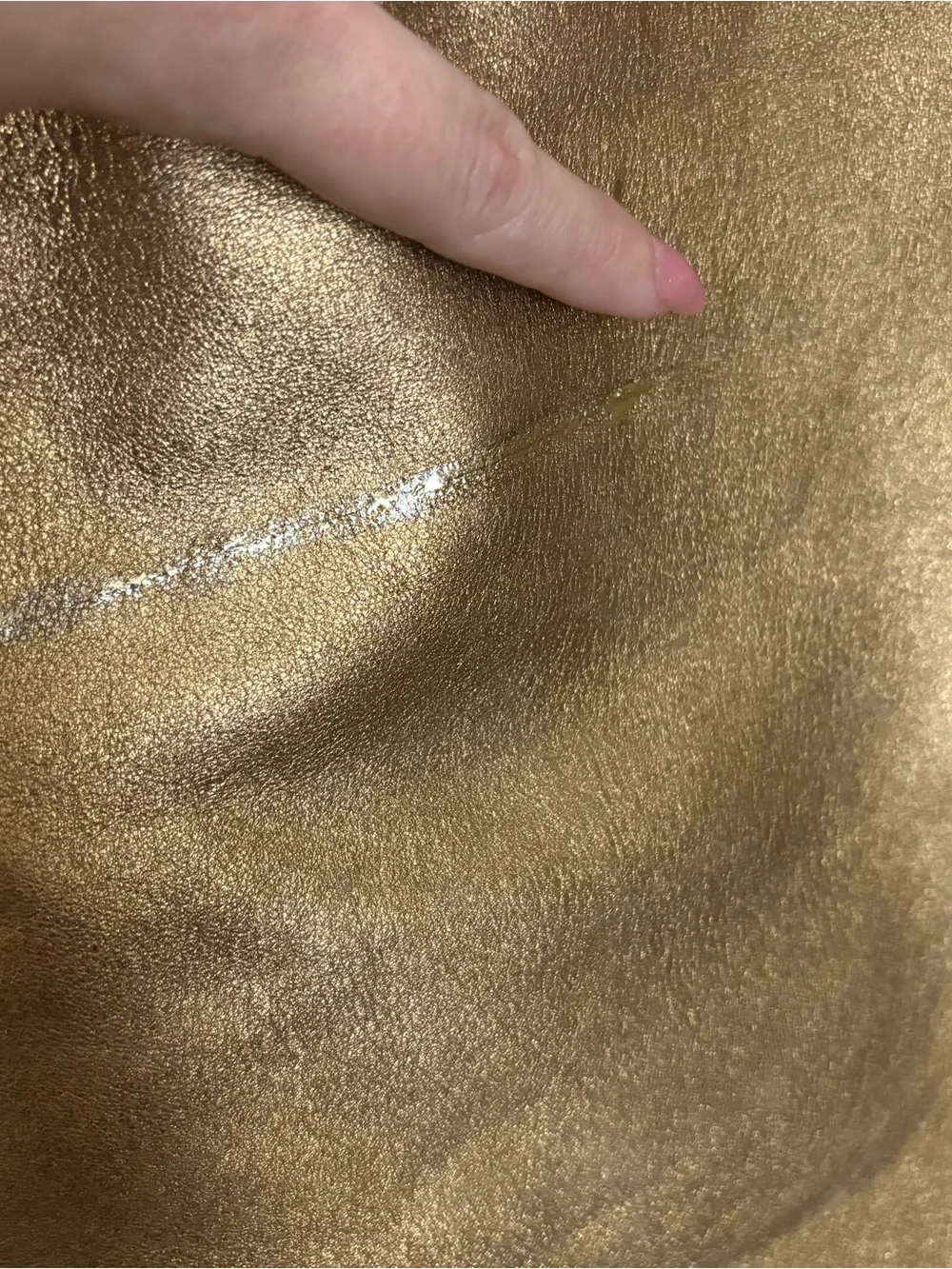 Michael Kors Dark Gold Metallic Tote Shoulder Bag - USED - for DIY?